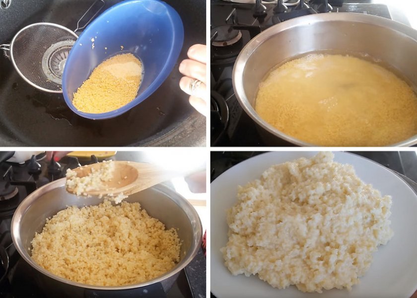 Приготовление пшенной каши