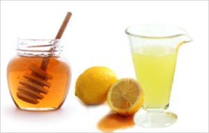 Сок и мёд с дольками лимона