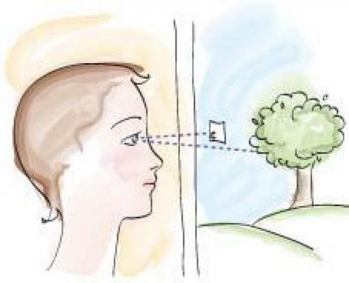 Точка на стекле - популярное упражнение для улучшения зрения