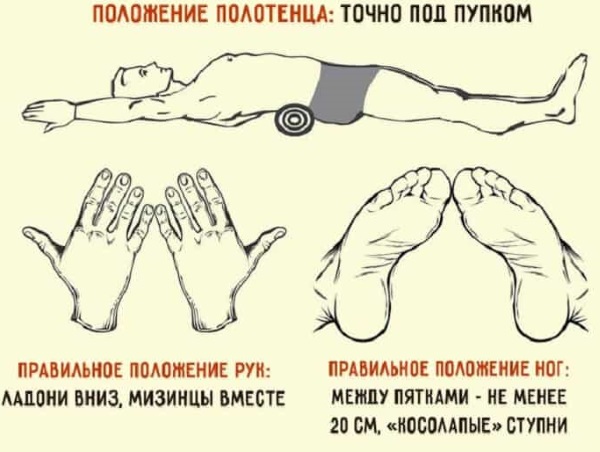 Упражнения с валиком из полотенца для позвоночника, спины, осанки, похудения, поясницы