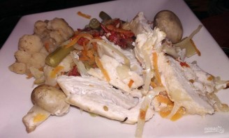 Курица, запеченная с овощами, по диете Дюкана - фото шаг 11