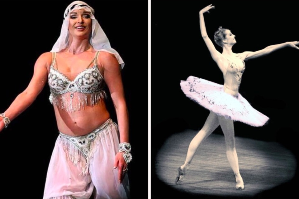 Оставив классический балет (фото справа), Волочкова набрала вес, но продолжала давать концерты