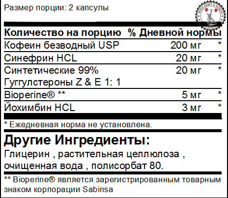 Lipo 6 состав