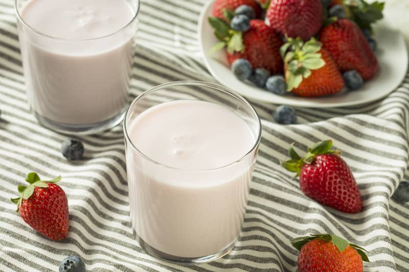 Kefir drinkable yogurt