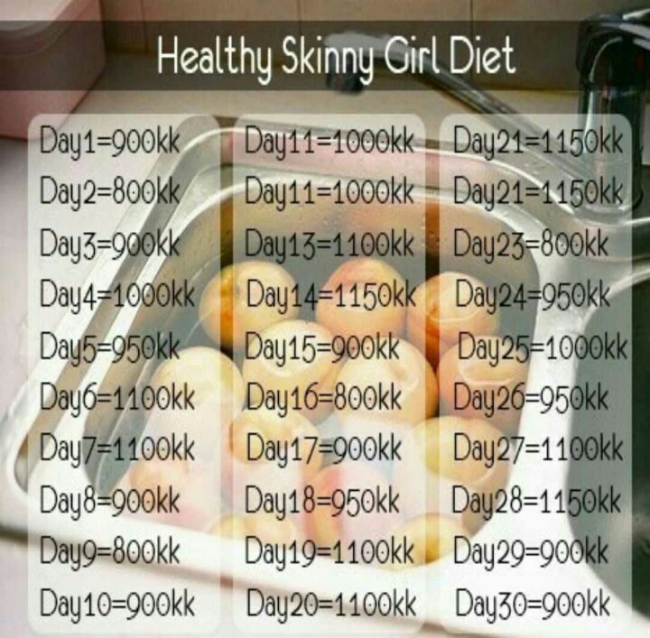 диета на 30 дней минус 20 кг