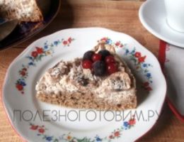 Миниатюра к статье Нежный торт с творогом и фруктами: вкуснятина для худеющих сладкоежек