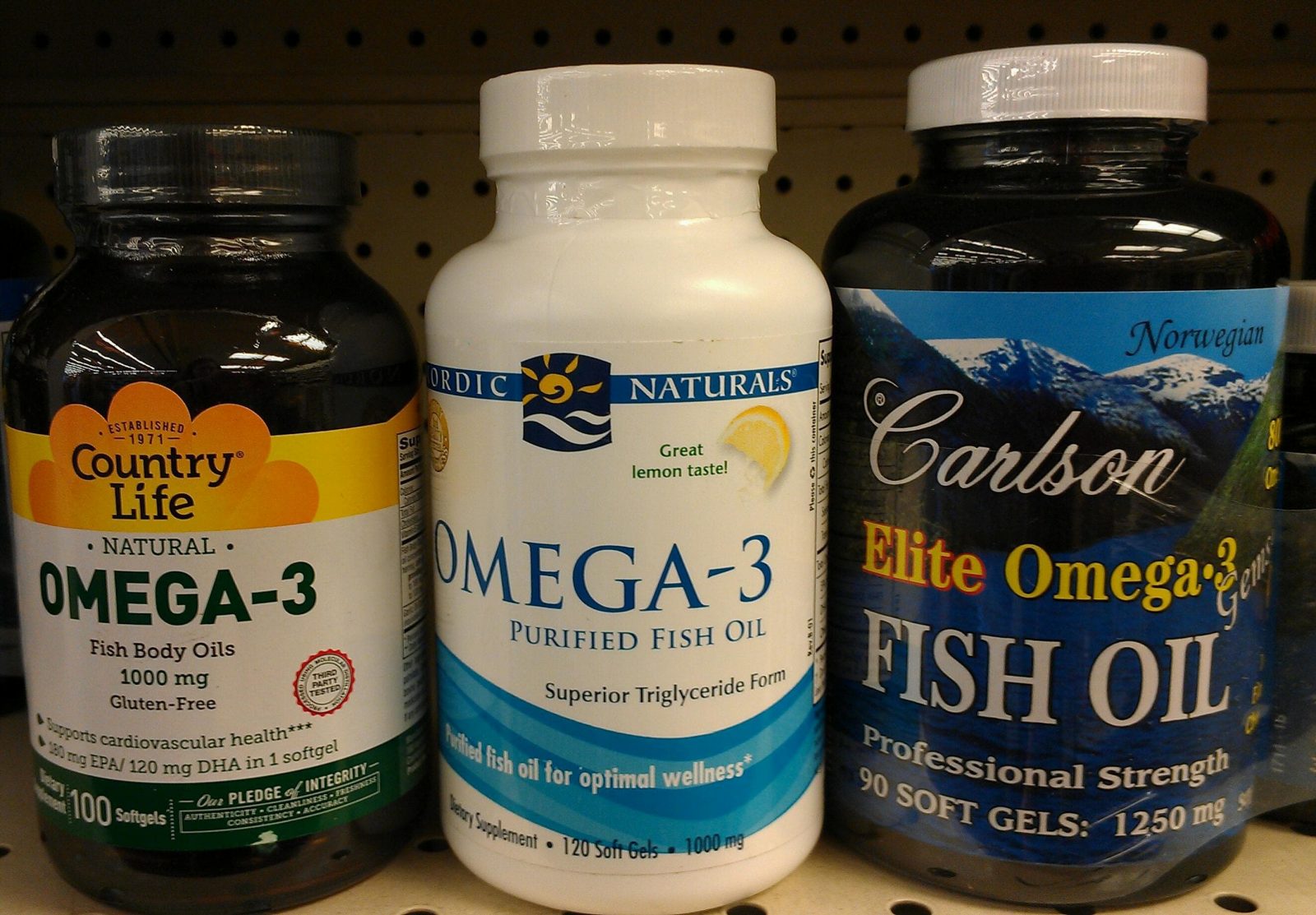 Омега 3 жирные кислоты: Country Life, Nordic Naturals, Norwegian Fish Oil