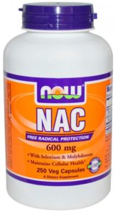 Баночка NAC 600 мг 250 капсул