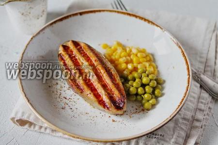 Фото рецепта Стейк форели на гриле в медово-горчичном соусе