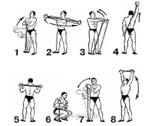 Упражнения с пружинным эспандером для мужчин: качаем грудные мышцы и плечевой пояс