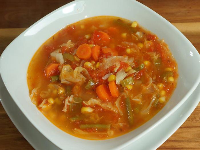 как приготовить диетический овощной суп