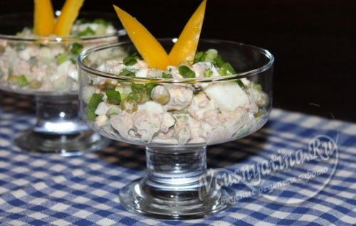 Салат с тунцом и огурцом и яйцом. Рецепт 2, пошаговый: салат из тунца с яйцами и огурцом